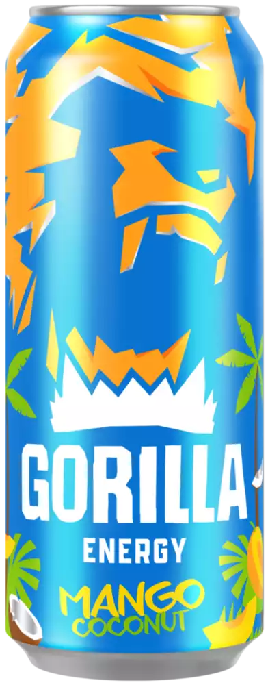 Энергетический напиток GORILLA ENERGY DRINK MANGO Ж/Б 0,45Л