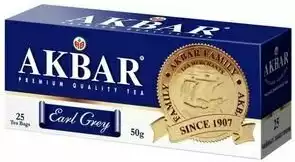 Чай черный байховый AKBAR EARL GREY 25ПАКх2Г