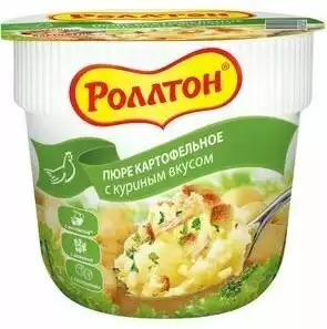 Пюре картофельное РОЛЛТОН С КУРИНЫМ ВКУСОМ СТАКАН 40Г