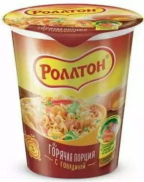 Лапша РОЛЛТОН С ГОВЯДИНОЙ 70Г