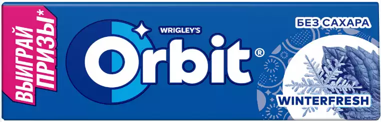 Жевательная резинка ORBIT WINTERFRESH 13,6Г