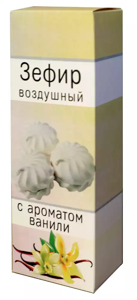 Зефир воздушный БРИСТОЛЬ С АРОМАТОМ ВАНИЛИ ГОСТ 125Г