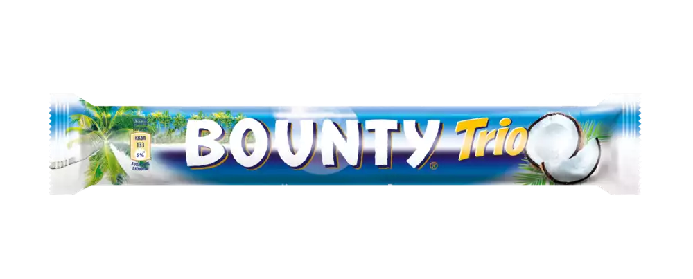 Шоколадный батончик BOUNTY TRIO 82,5Г