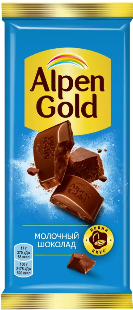 Шоколад ALPEN GOLD МОЛОЧНЫЙ 80Г