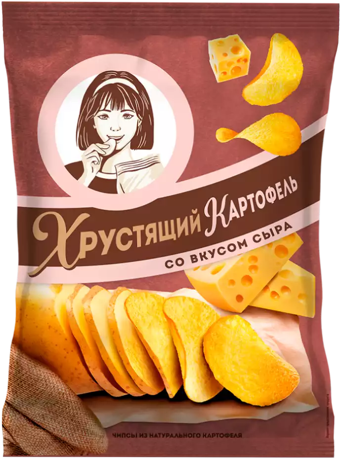 Чипсы ХРУСТЯЩИЙ КАРТОФЕЛЬ СЫР 70Г