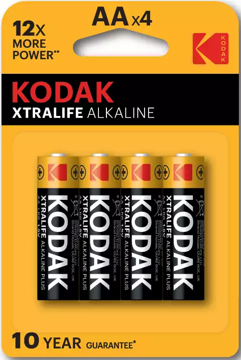 Элементы питания KODAK XTRALIFE ALKALINE AA-4ШТ БЛИСТЕР