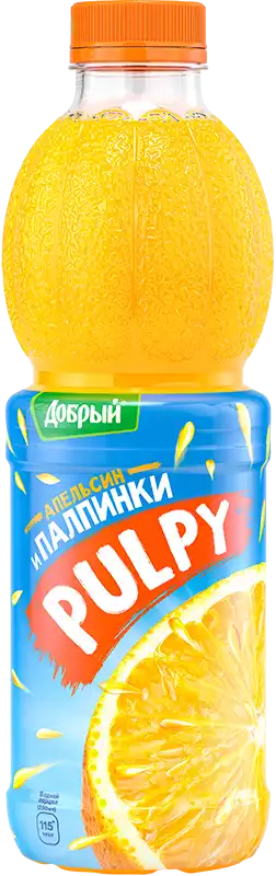 Напиток сокосодержащий ДОБРЫЙ PULPY АПЕЛЬСИН ПЭТ 0,9Л