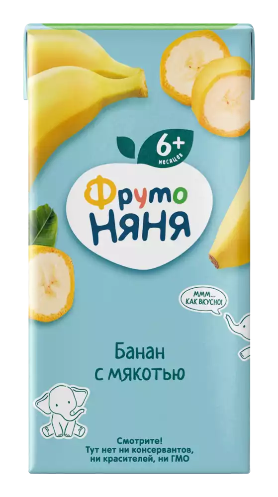 Нектар ФРУТОНЯНЯ БАНАН С МЯКОТЬЮ ТУ 0,2Л