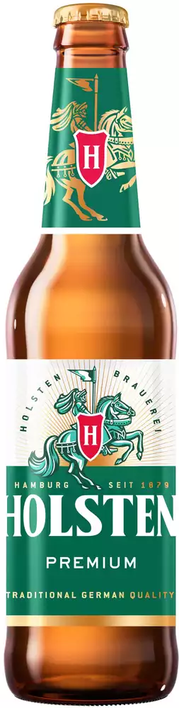 Пиво HOLSTEN PREMIUM СВЕТЛ. ФИЛЬТР. ПАСТЕР. СТ/Б 0,45Л