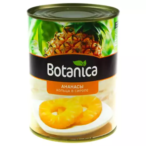 Ананасы BOTANICA КОЛЬЦА Ж/Б 580Г