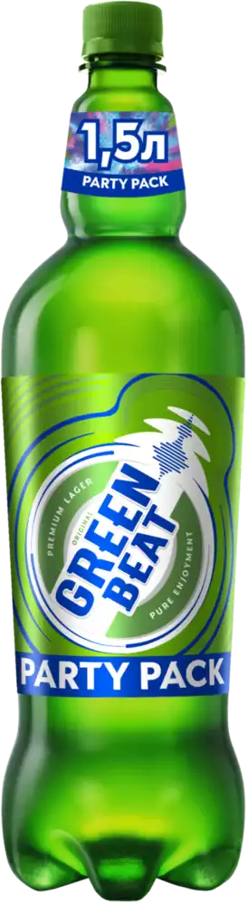 Пиво GREEN BEAT СВЕТЛ. ФИЛЬТР. ПАСТЕР. ПЭТ 1,5Л