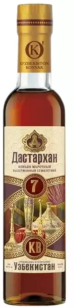 Коньяк выдержанный ДАСТАРХАН 7 ЛЕТ КВ МАРОЧНЫЙ 40% 0,25Л