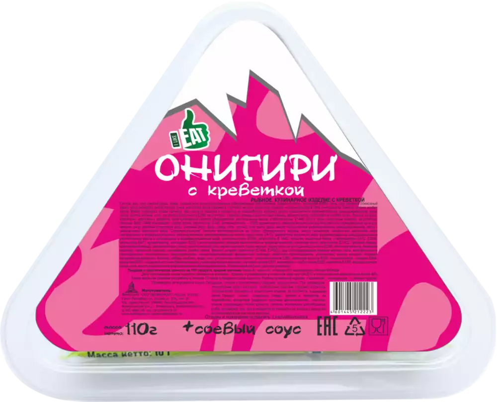 Онигири ВЕЛИКОРОСС С КРЕВЕТКОЙ 110Г