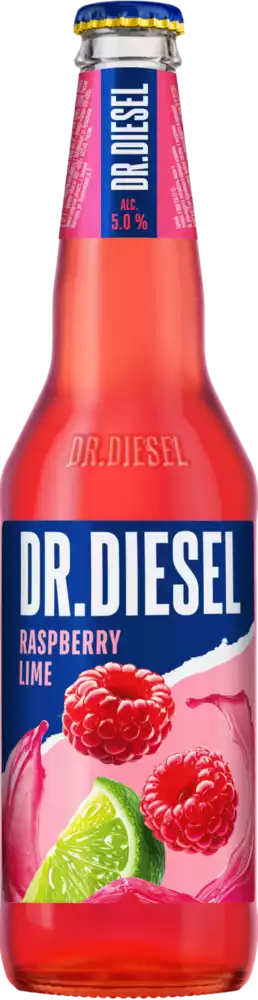 Пивной напиток DR. DIESEL RASPBERRY LIME ФИЛЬТР. ПАСТЕР. СТ/Б 0,4Л