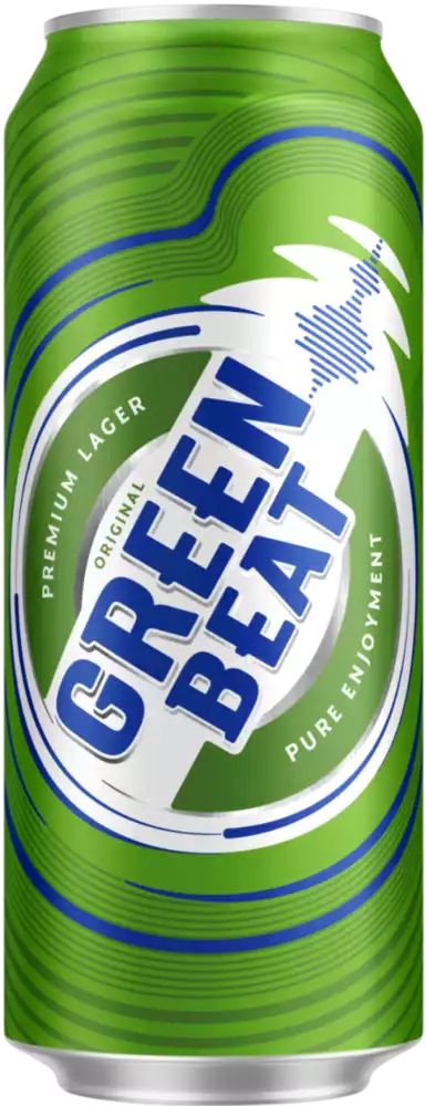 Пиво GREEN BEAT СВЕТЛ. ФИЛЬТР. ПАСТЕР. Ж/Б 0,45Л