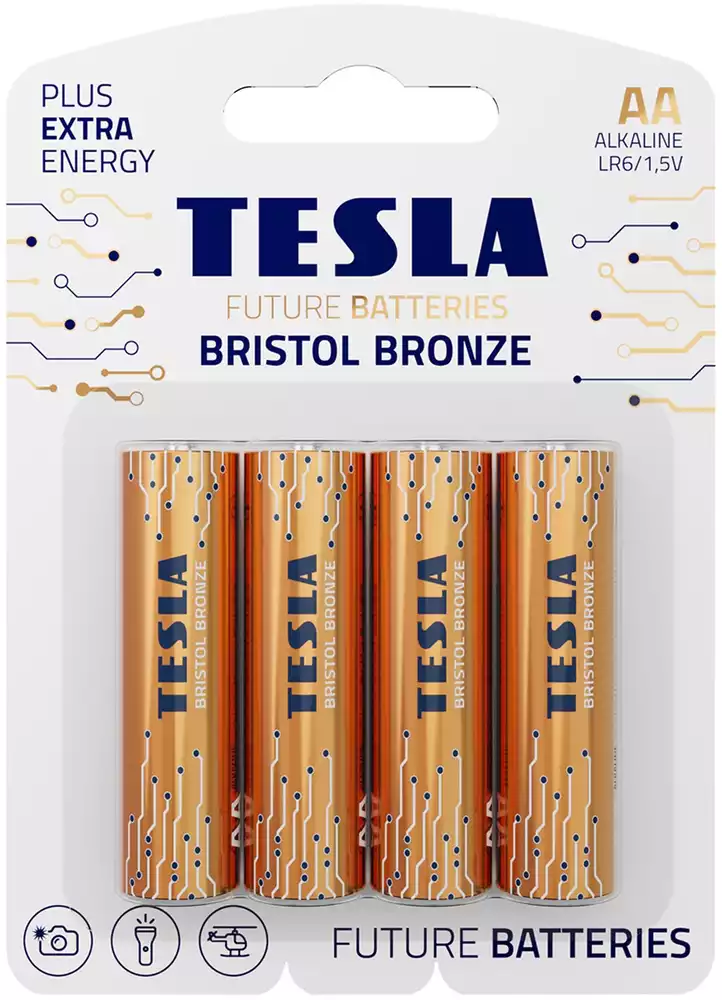 Элементы питания TESLA BATTERIES BRONZE AA-4ШТ БЛИСТЕР