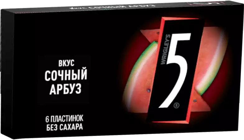 Жевательная резинка FIVE СОЧНЫЙ АРБУЗ 15,6Г