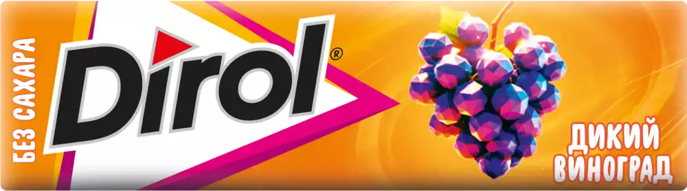 Жевательная резинка DIROL ДИКИЙ ВИНОГРАД 13,6Г