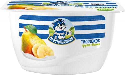 Продукт творожный ''Простоквашино'' Груша-банан, 3,6%, 130 г