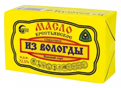 Масло ''Из Вологды'' Крестьянское 72,5%, 180 г