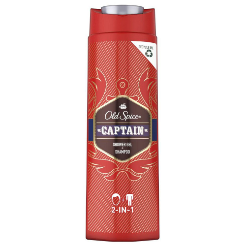 Гель для душа ''Old Spice'' Captain 2 в 1 мужской, 400 мл