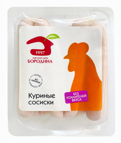 Сосиски ''Мясной дом Бородина'' Куриные, 440 г