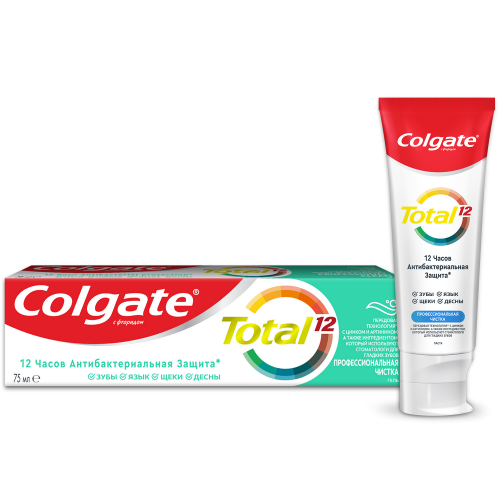 Зубная паста Colgate Total 12 Профессиональная чистка 75мл