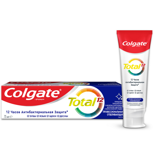 Зубная паста Colgate Total 12 Профессиональное отбеливание 75мл