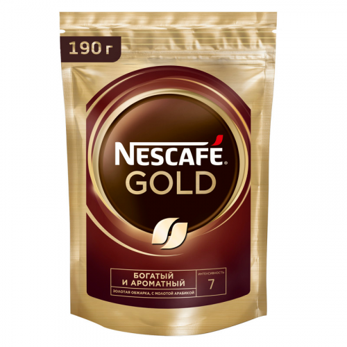 Кофе ''Nescafe'' Gold растворимый сублимированный, 190 г