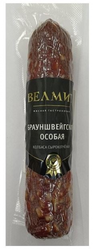 Колбаса ''Велмит'' Брауншвейгская Особая, сырокопченая, 200 г