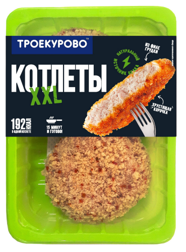 Котлеты куриные ''Троекурово'' ХХL, 350 г