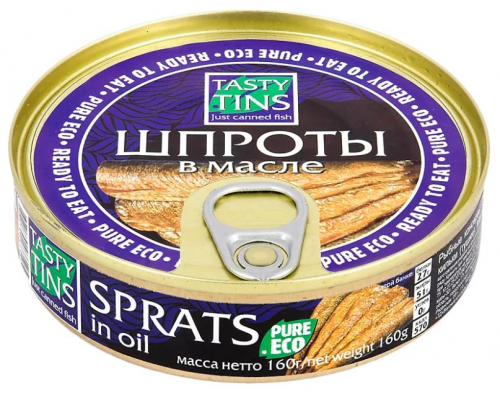 Шпроты ''Tasty Tins'' в масле, 160 г