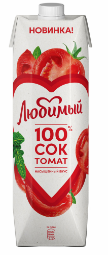 Сок ''Любимый'' 100% томат, 0,97 л