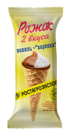 Десерт творожный Ростагроэкспорт Рожок Ваниль-варенка 15% 60г