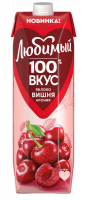 Нектар ''Любимый'' 100% вкус Яблоко-Вишня-Арония, 0,97 л