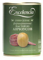 Оливки ''Excelencia'' с анчоусом, 280 г