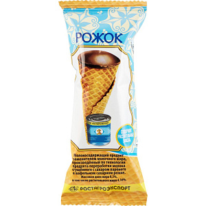 Рожок Ростагроэкспорт со сгущёнкой 8,5%, 40г