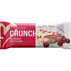Батончик протеиновый Crunch малиновый чизкейк, 60г
