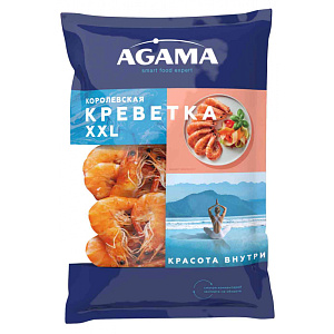 Креветка Королевская варёно-мороженая Agama XXL №5, 700г