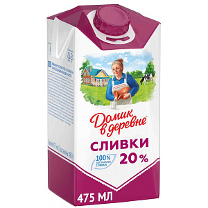 Сливки Домик в деревне 20%, 480г