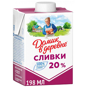 Сливки Домик в деревне 20%, 200 г