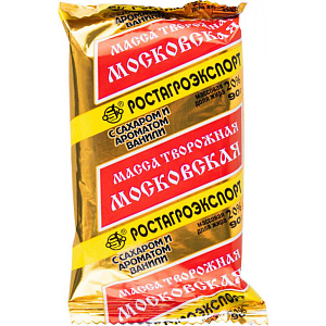 Творожная масса Московская Ростагроэкспорт с ванилью 20%, 90г