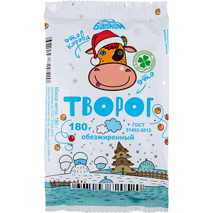 Творог обезжиренный Балтком, 180г