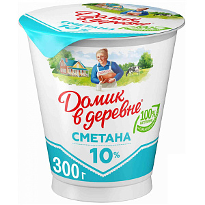 Сметана Домик в деревне 10%, 300г
