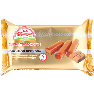 Сырок глазированный Свитлогорье Золотая ириска 23%, 180г