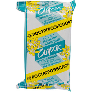 Сырок творожный обезжиренный Ростагроэкспорт c сахаром и ароматом ванили 0%, 90г