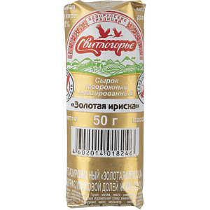 Сырок творожный глазированный Свитлогорье Золотая ириска 23%, 50г