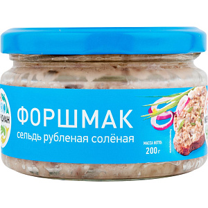 Сельдь рубленая солёная Форшмак Меридиан, 200г