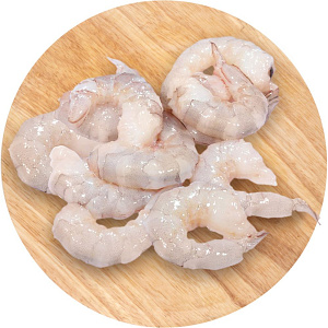 Креветки королевские свежемороженые, очищенные с хвостом 26/30