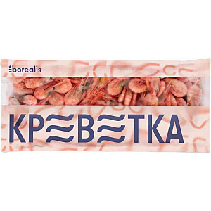 Креветки северные замороженные Borealis 120/150, 750г